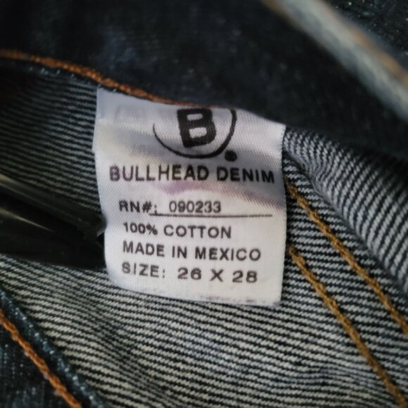 Bullhead Dillon Skinny Jeans Womens Size 26 X 28 Dark Wash Mid Rise Denim Pants - Picture 6 of 7